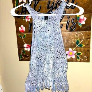 handmade tie dye knitted tank top 🦋